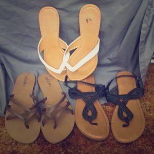 Collection of sandals. Will sell individual